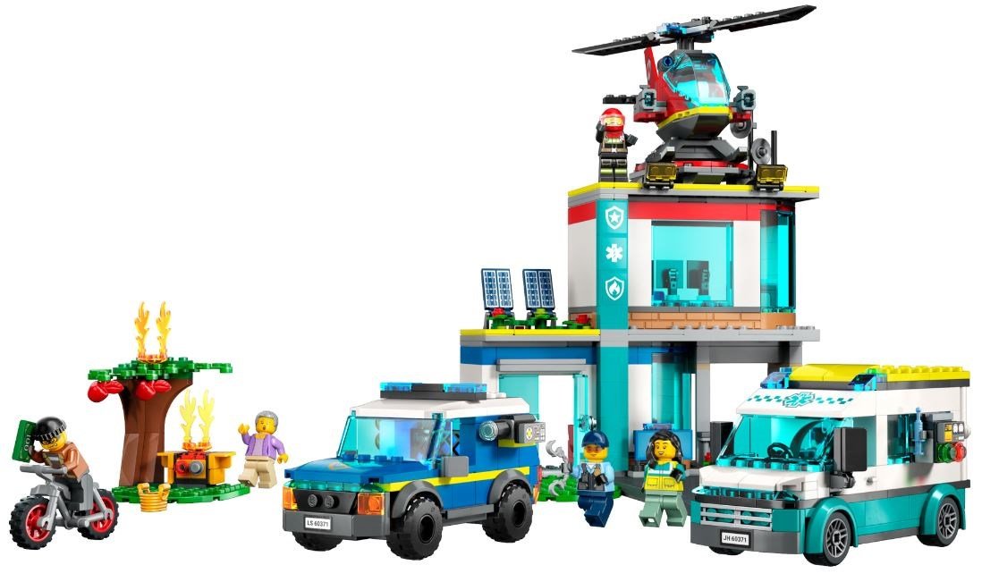 Konstruktorius LEGO® 60371 CITY Skubiosios pagalbos transporto priemonių būstinė - 3