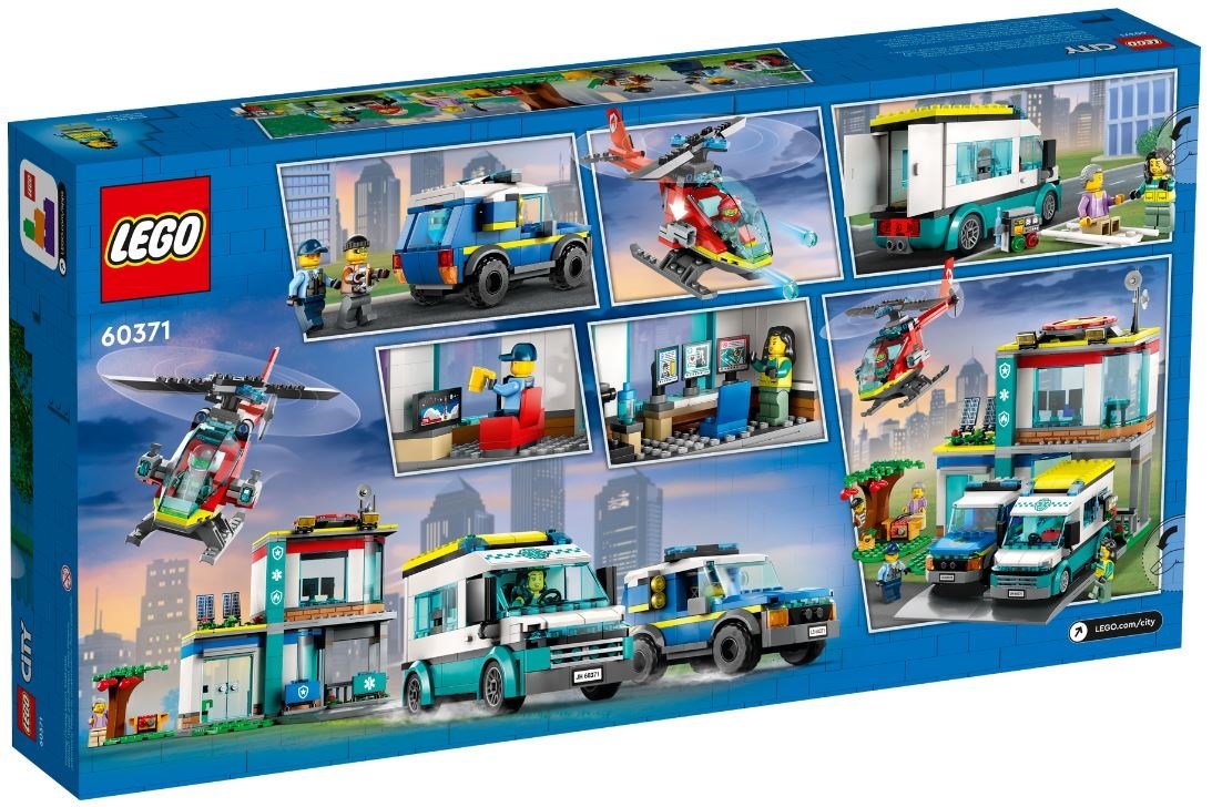Konstruktorius LEGO® 60371 CITY Skubiosios pagalbos transporto priemonių būstinė - 2