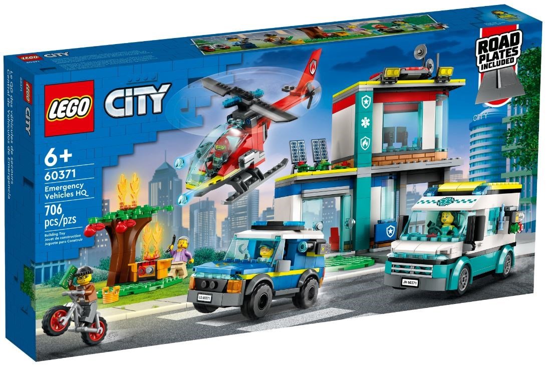 Konstruktorius LEGO® 60371 CITY Skubiosios pagalbos transporto priemonių būstinė - 1