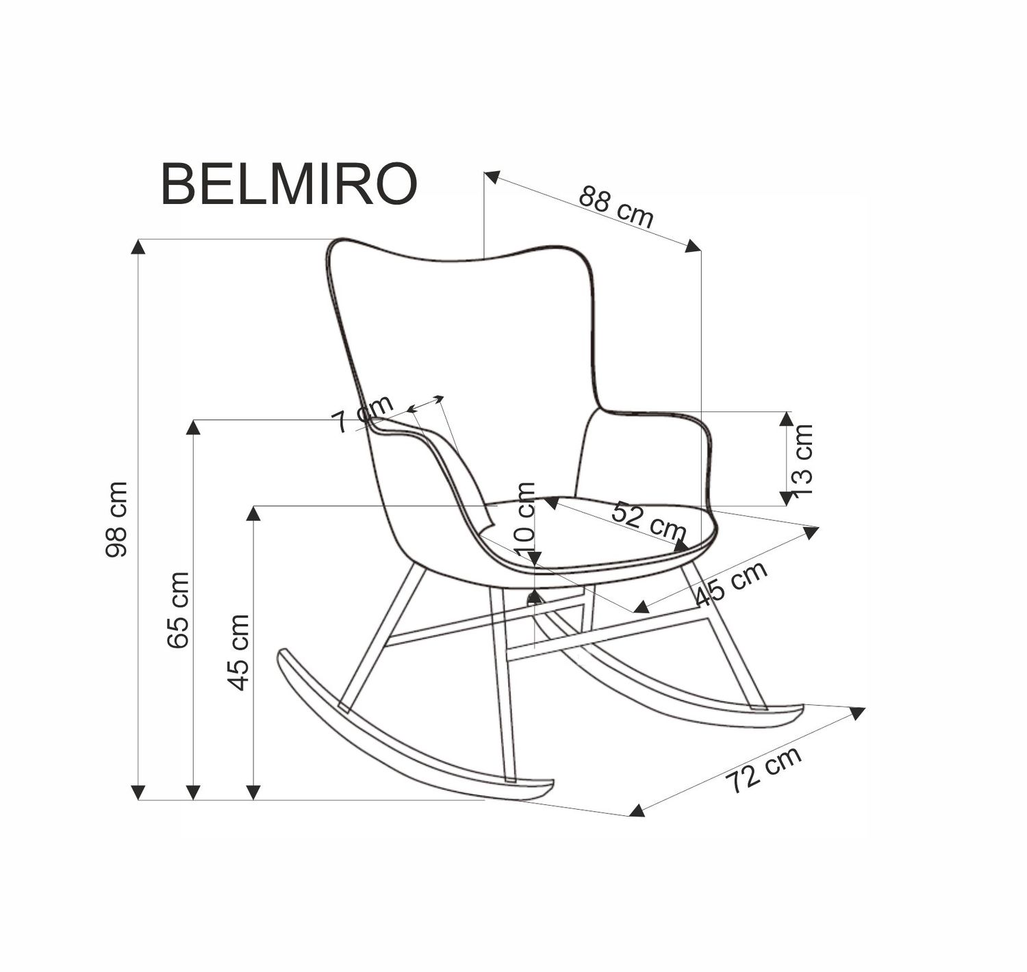 Fotelis BELMIRO, pilka-1