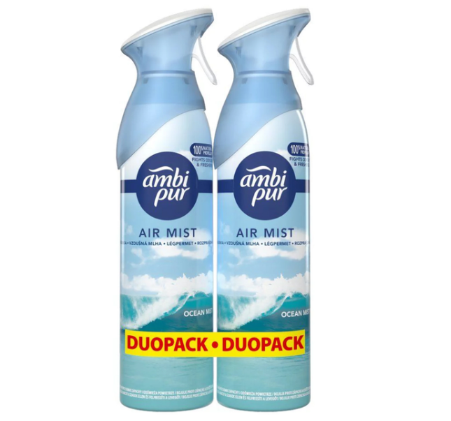 Purškiamas oro gaiviklis AMBI PUR Ocean Mist, 2x185ml