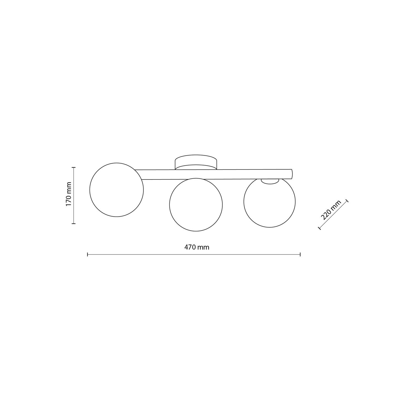 Lubinis šviestuvas TK LIGHTING ESTERA WOOD 3,  3xG9, LED max 6W-1