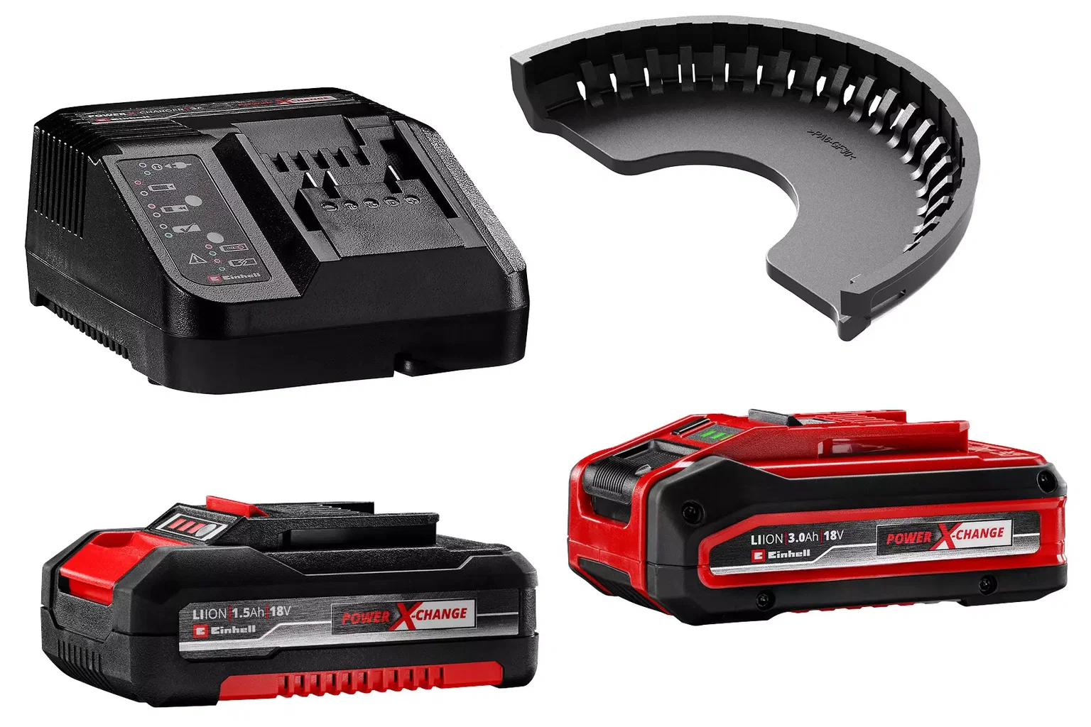 Akumuliatorinių įrankių komplektas EINHELL TC-TK 18 Li Kit, 18 V, 3,0 Ah + 1,5 Ah Li-ion-1