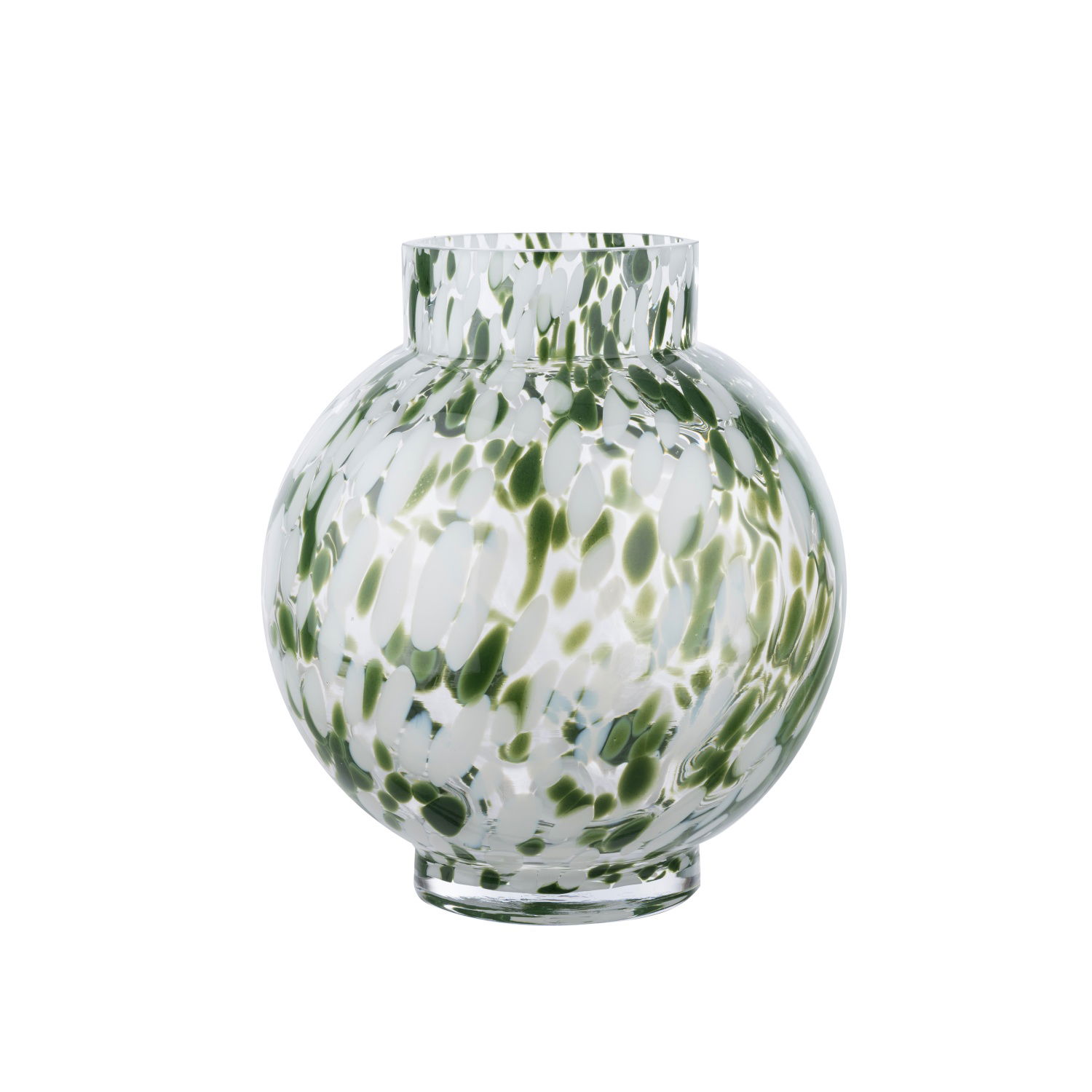 Stiklinė vaza ILAJA DELIA GREEN, 26 x 24 cm-0