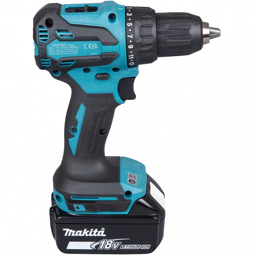 Akumuliatorinis suktuvas-gręžtuvas MAKITA DDF490Z, 18 V, 50/27 Nm, be akumuliatoriaus - 4