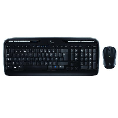 Klaviatūra Logitech MK330 EN/RU, juoda, belaidė