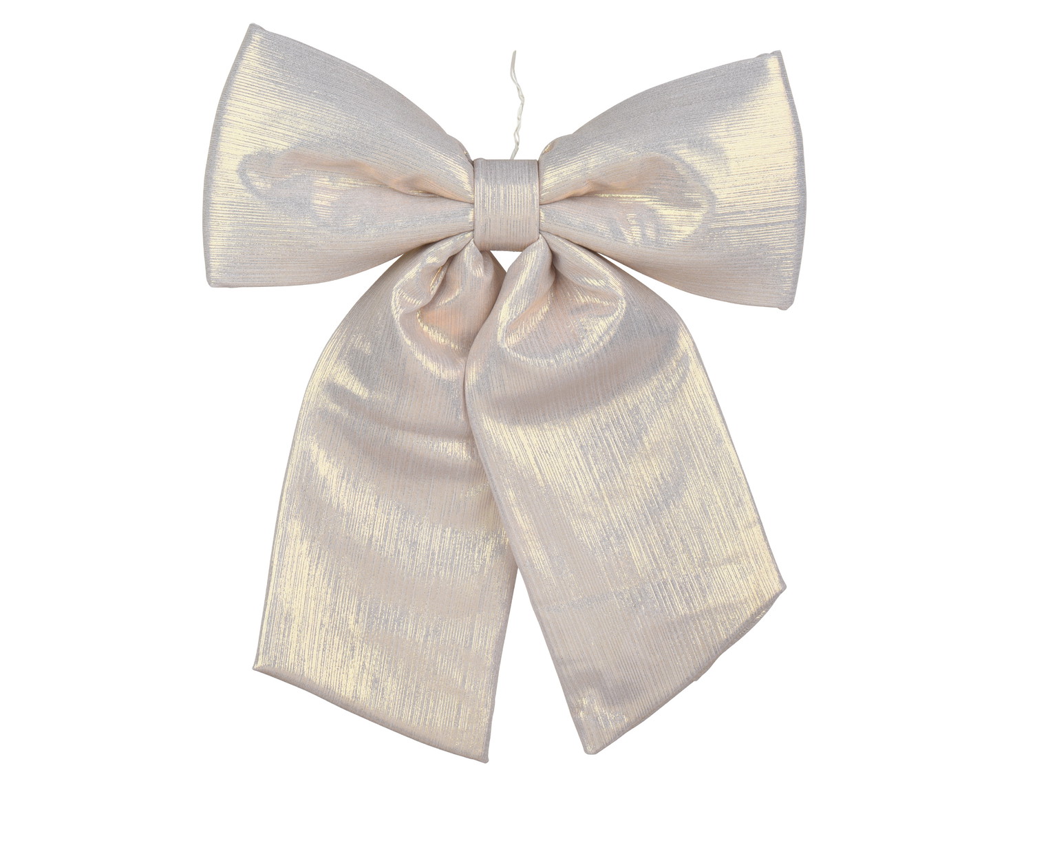 Kalėdinė dekoracija - kaspinas BOWTIE, šampaninės sp., 3 x 28 x 34 cm, 1 vnt-0