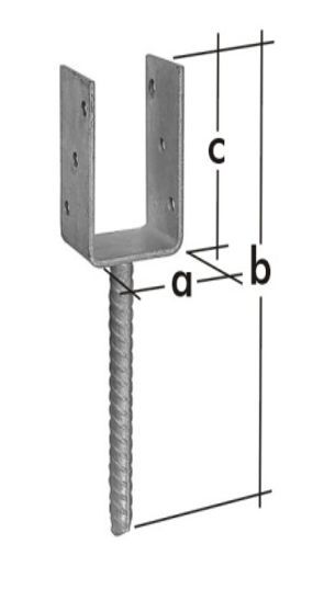 Sijos laikiklis PSU50, 51 x 324 x 120 mm-0