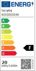 Įleidžiama LED panelė TOPE ROSA, 4000 K, 20 W, 1766 lm, 4000 K, IP65, baltos sp., Ø18,5 x 2,4 cm-1