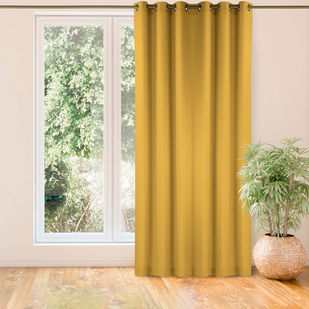 Naktinė užuolaida CARMENA  MUSTARD EYELETS, 220x245 cm - 2