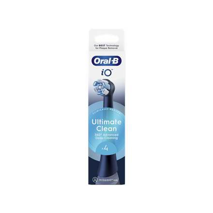 Standartinės dantų šepetėlio galvutės Oral-B iO RB CBF-4 UltimateClean Black, 4 vnt. - 4
