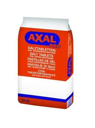 Vandens minkštinimo filtrų druska AXAL PRO, 25 kg