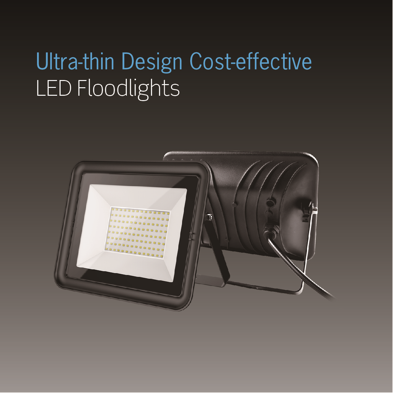 LED prožektorius SPECTOR LIGHT, IP65, 30 W, 4000 K, 2400 lm, spindulio kampas 110°, juodos sp.-1