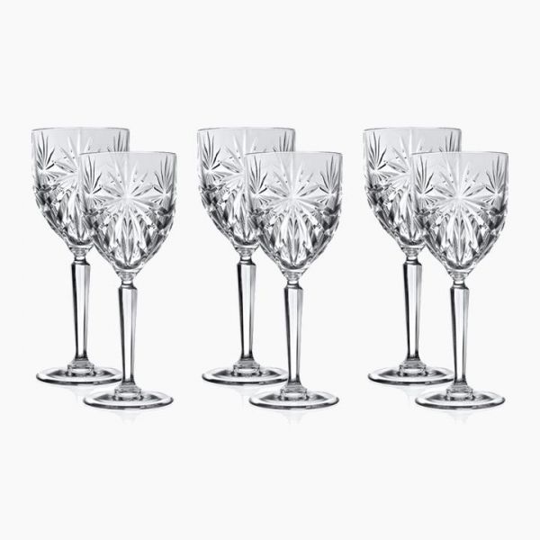 Krištolinės vyno taurės RCR OASIS, 290 ml, 6 vnt