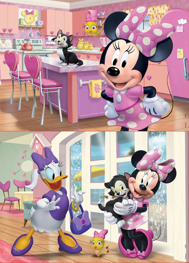 2 dėlionėS  MINNIE ir MICKEY, 2x25 dalių - 2