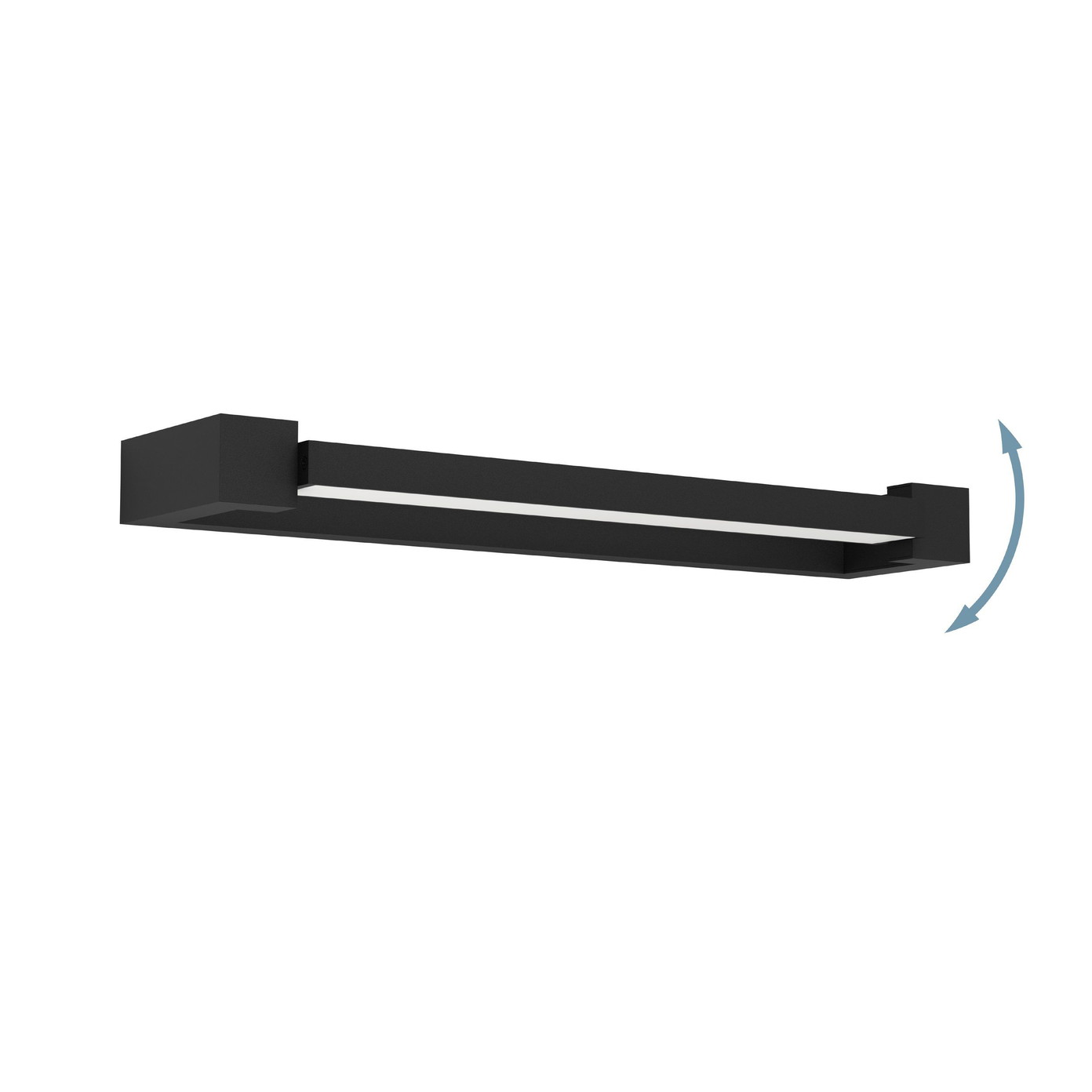 Veidrodžių LED šviestuvas EGLO Gemiliana, IP44, 8,9W, 4000K, 1000lm, juodos sp., 45 x 4 cm - 4