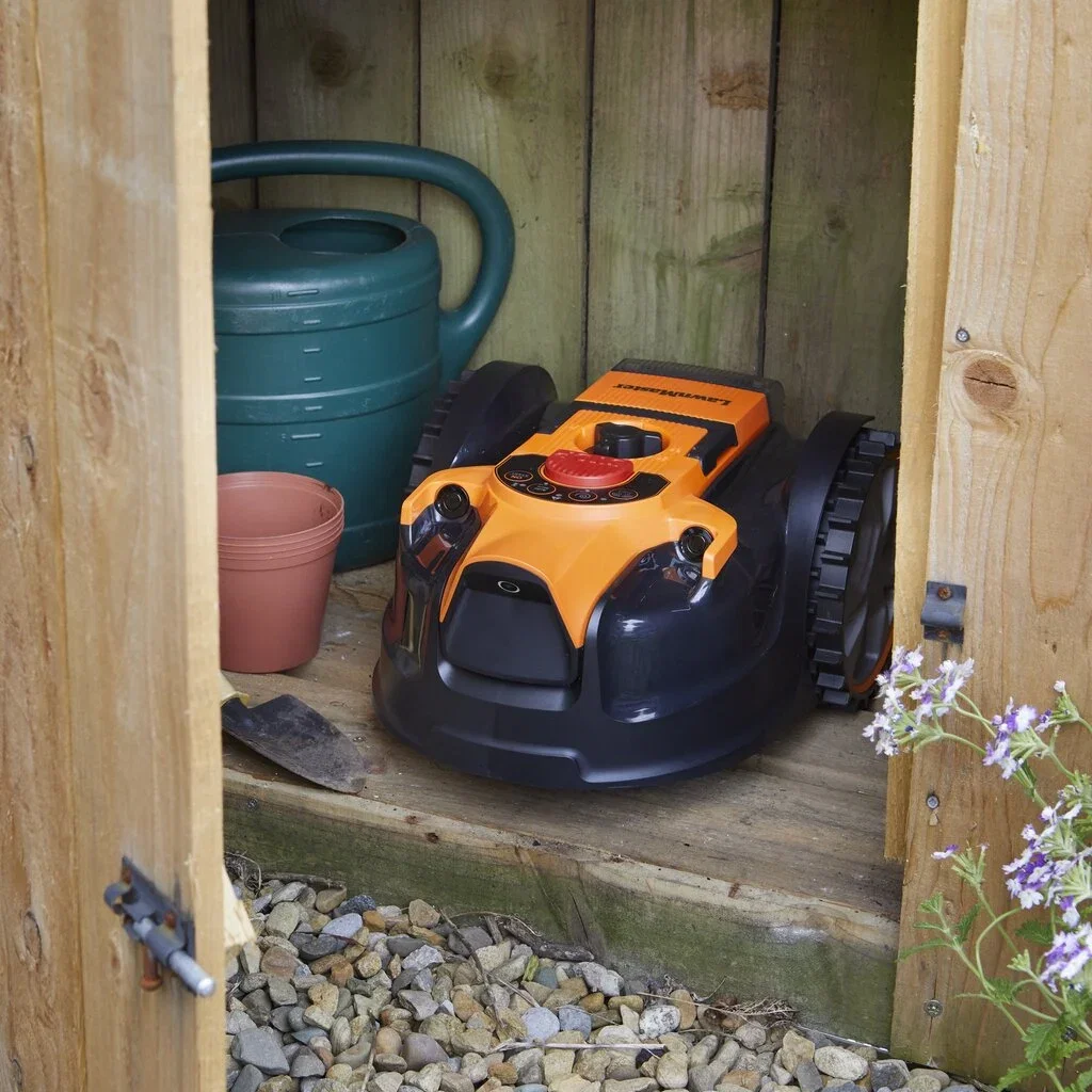 Belaidis vejos pjovimo robotas LAWNMASTER OcuMow, 24 V, 4,0 Ah, iki 350 m², su kamera - 4