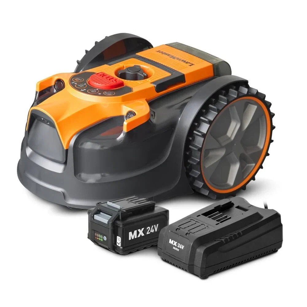 Belaidis vejos pjovimo robotas LAWNMASTER OcuMow, 24 V, 4,0 Ah, iki 350 m², su kamera - 1