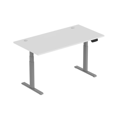 Reguliuojamo aukščio stalas Up Up Thor L, 150x75 cm, balta/pilka-0