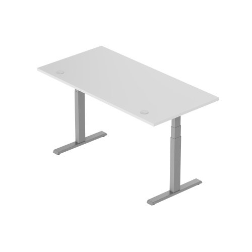 Reguliuojamo aukščio stalas Up Up Thor L, 150x75 cm, balta/pilka-1