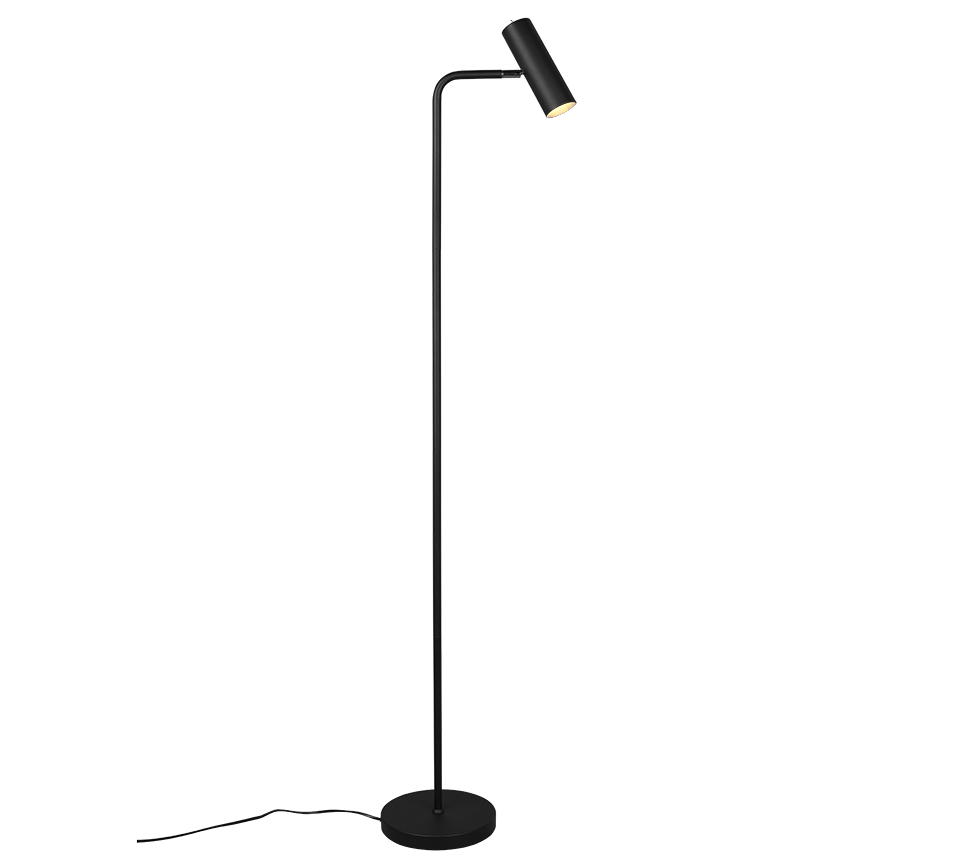 Pastatomas šviestuvas TRIO Cfloor, 1 x GU10, max 5W, juodos sp., 23 x 151 cm