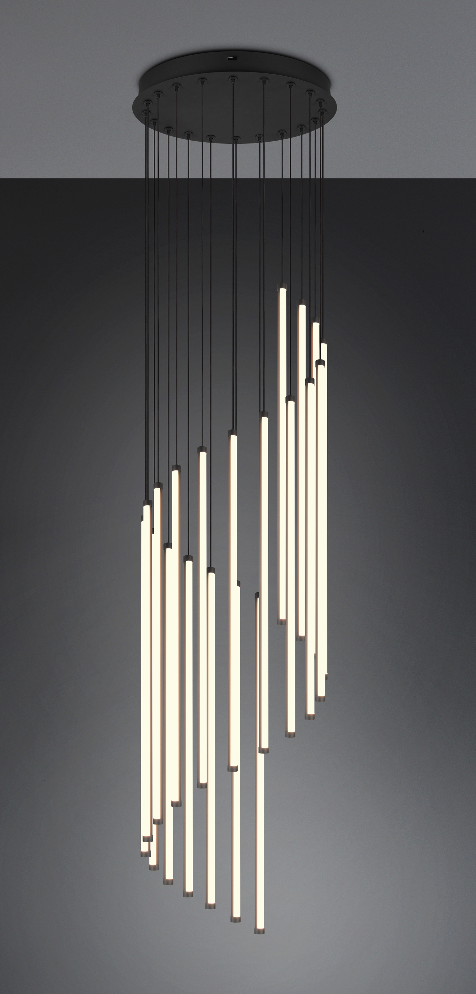 Pakabinamas LED šviestuvas TRIO BAXTER, 68 W, CCT 2300/3000/4000K, 8160lm, DIM, Ø37x300cm-0