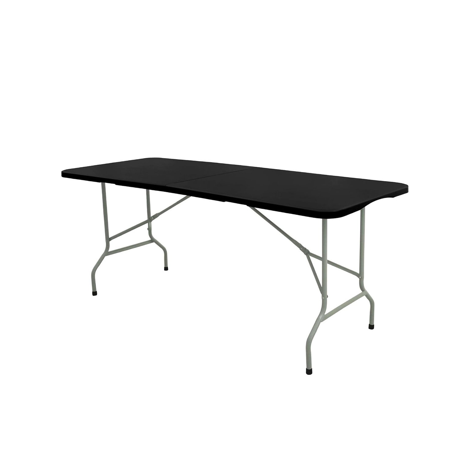 Sulankstomas lauko stalas, 180 x 70 x 74 cm, juodas-0
