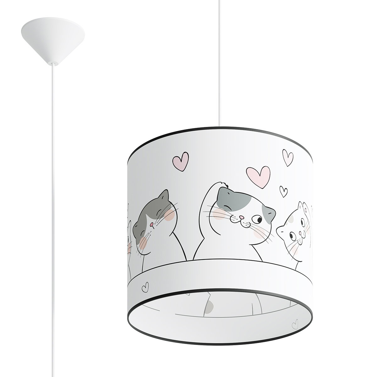 Pakabinamas šviestuvas SOLLUX CAT 30, 1xE27, max 15 W LED, daugiaspalvis-0