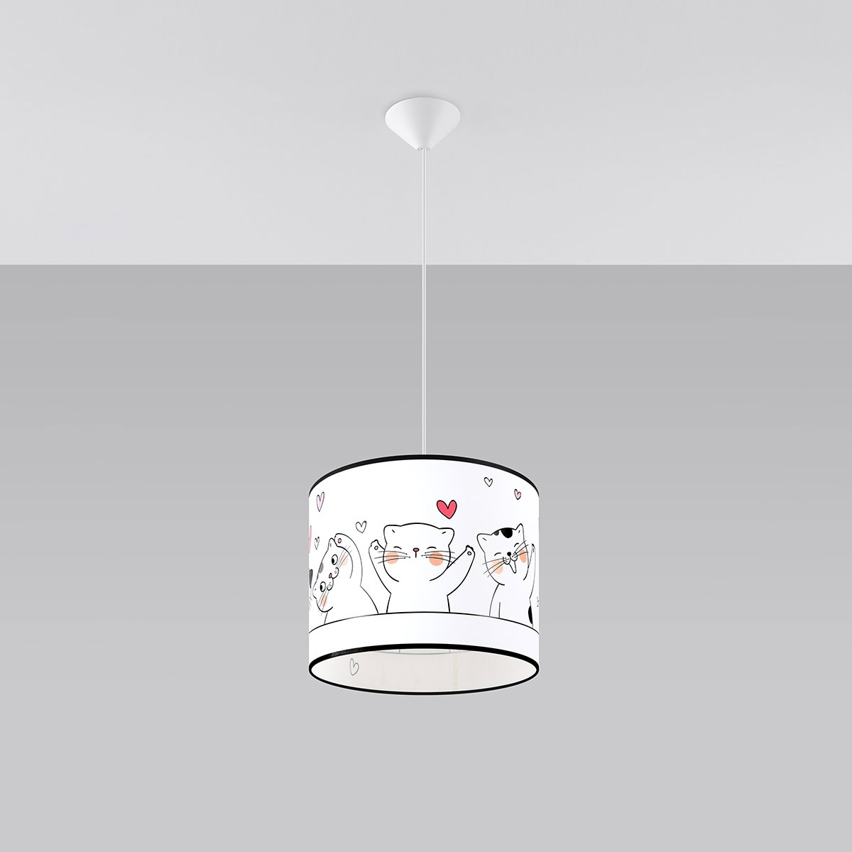 Pakabinamas šviestuvas SOLLUX CAT 30, 1xE27, max 15 W LED, daugiaspalvis-1
