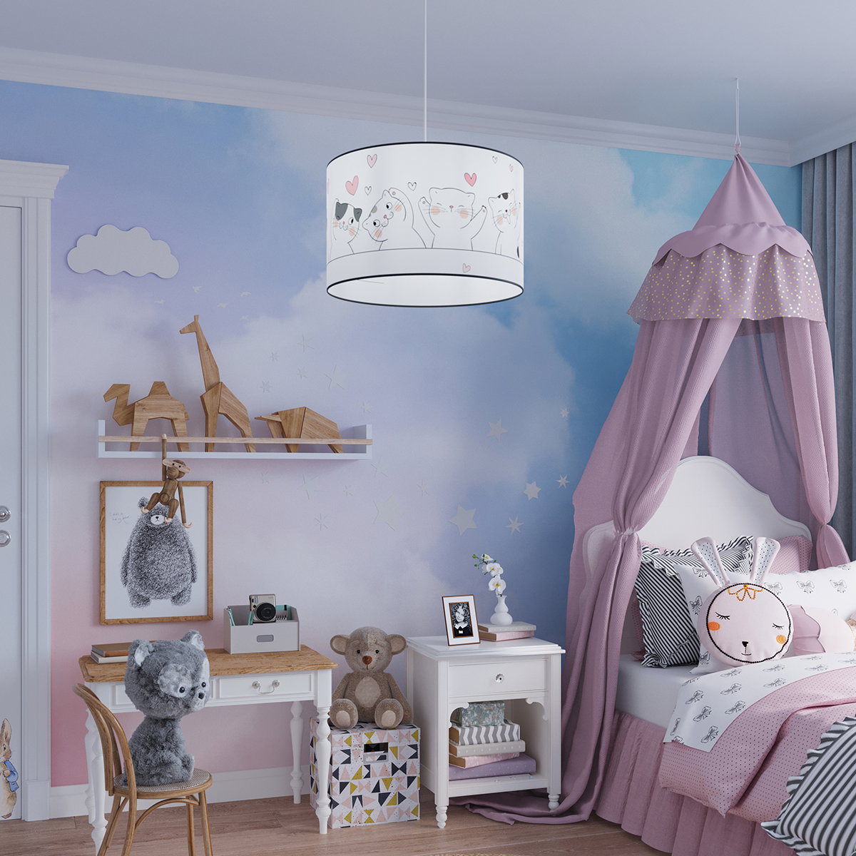 Pakabinamas šviestuvas SOLLUX CAT 30, 1xE27, max 15 W LED, daugiaspalvis - 7