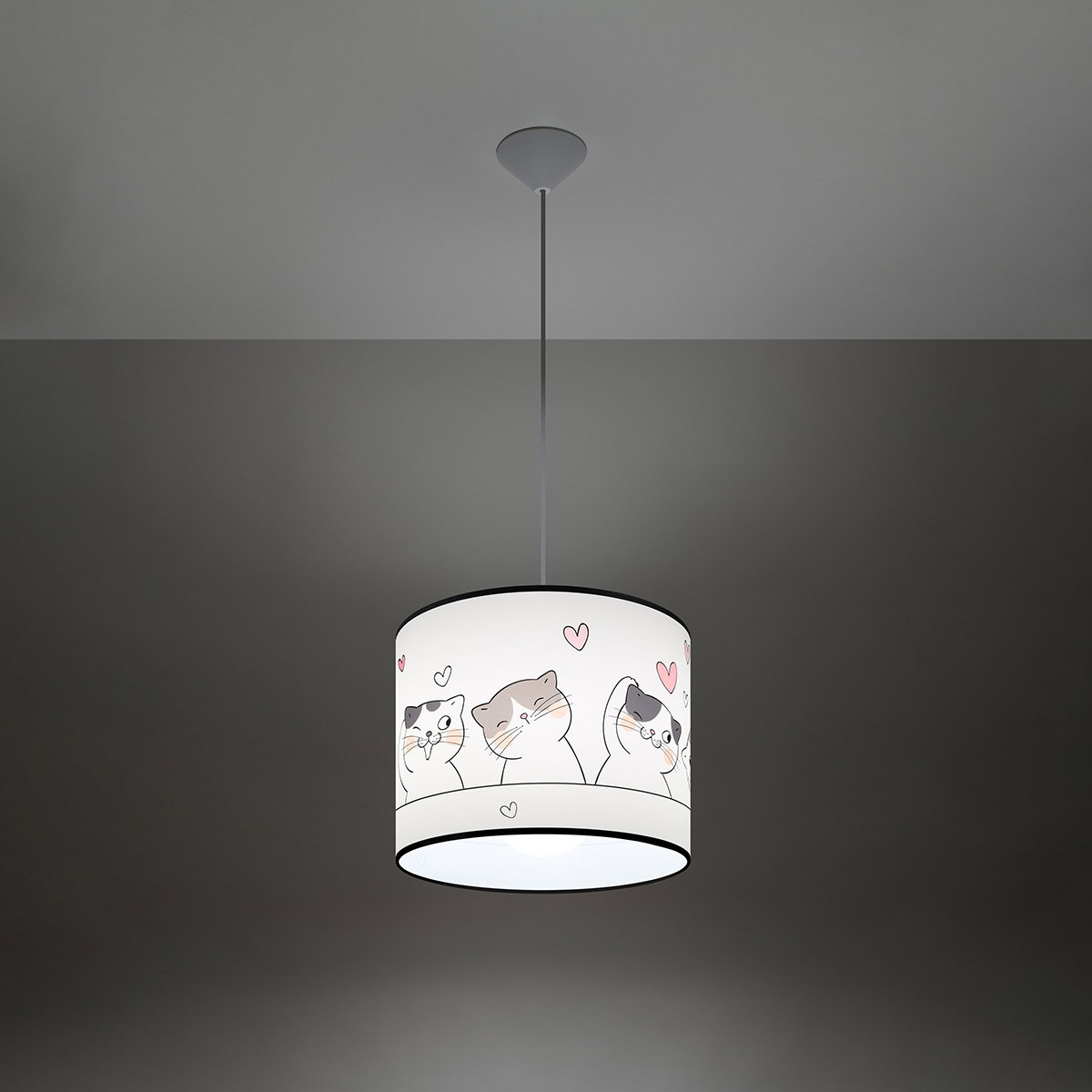 Pakabinamas šviestuvas SOLLUX CAT 30, 1xE27, max 15 W LED, daugiaspalvis - 4