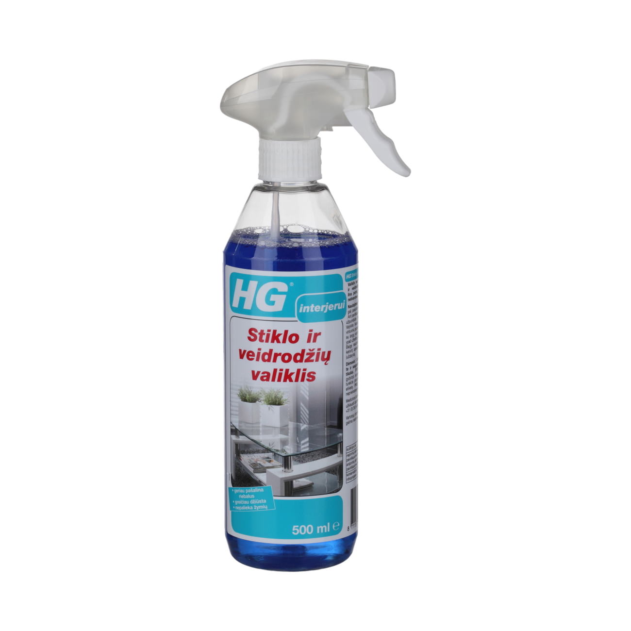 Stiklo ir veidrodžių valiklis HG, 500 ml