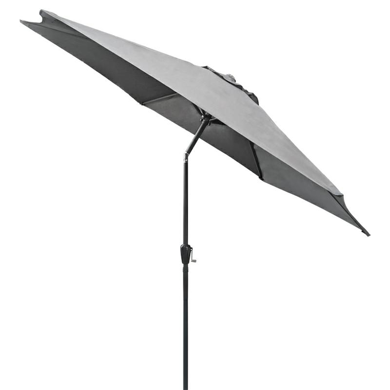 Lauko skėtis Bostonia, skersmuo 270 cm, šviesiai pilkas-1