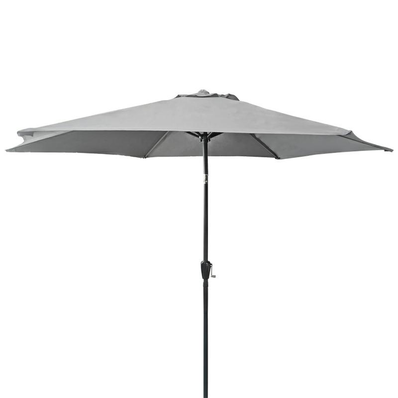Lauko skėtis Bostonia, skersmuo 270 cm, šviesiai pilkas-0