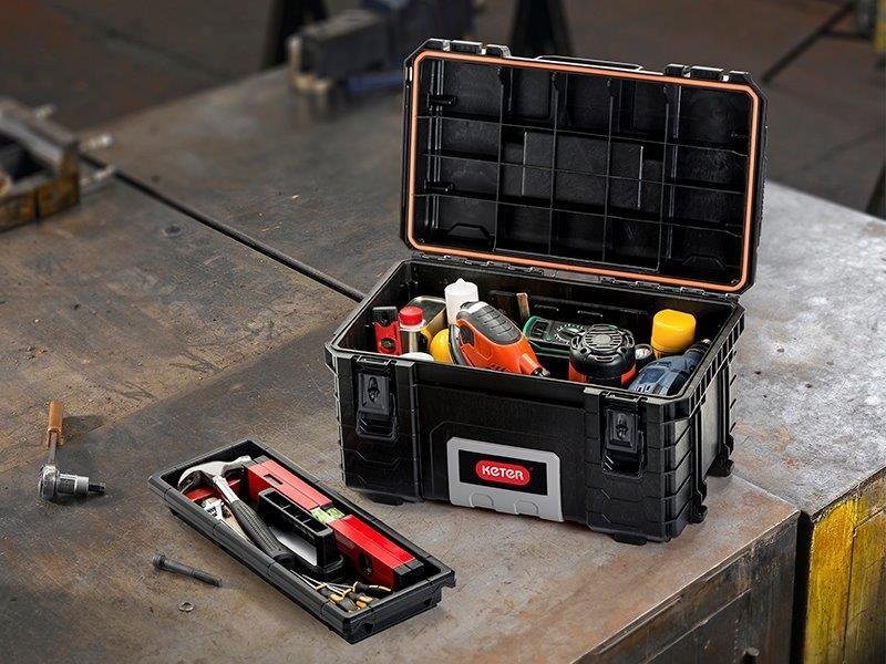 Darbo įrankių dėžė KETER Roc Gear, 35 x 31 x 56 cm - 2