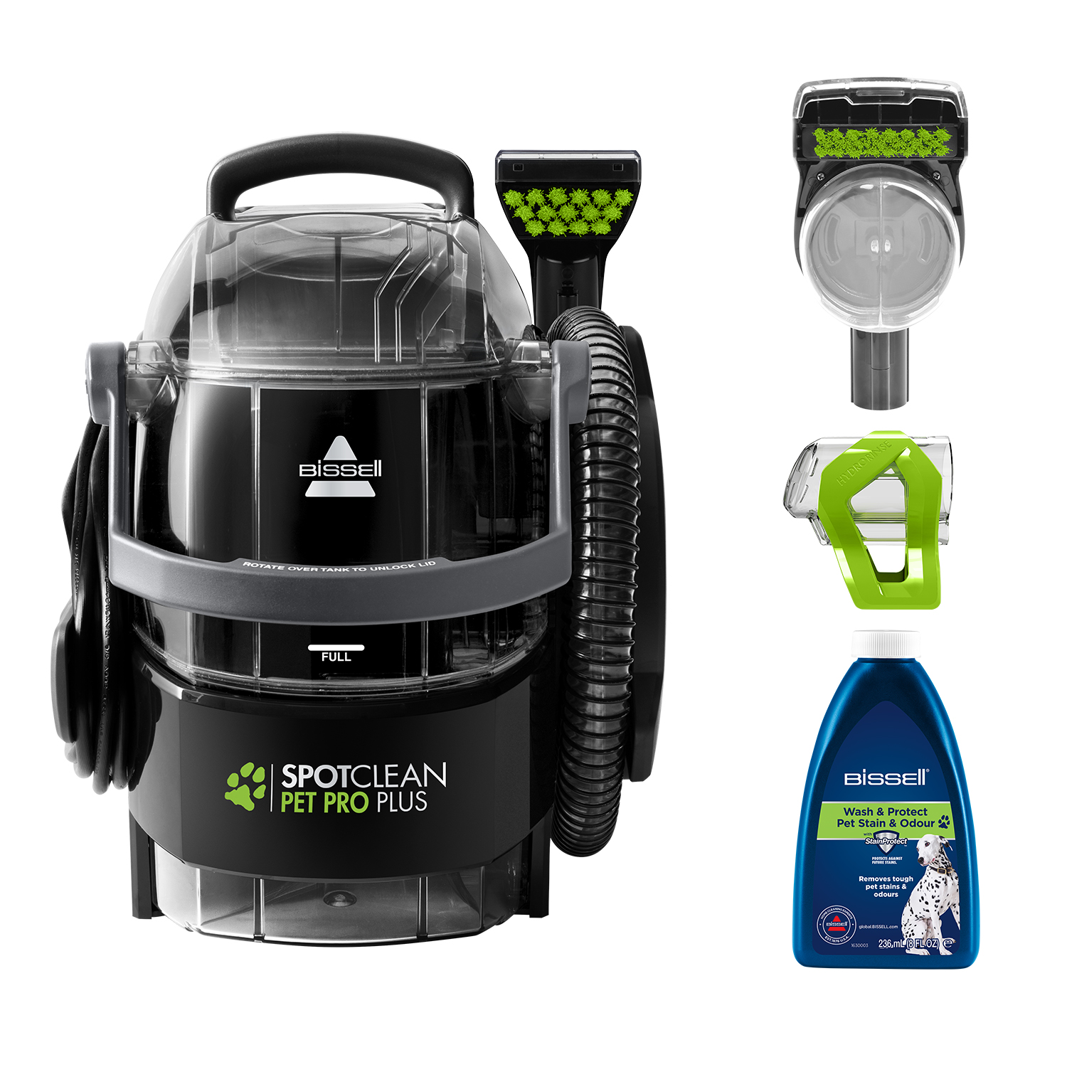Kilimų ir apmušalų valymo įrenginys BISSELL SpotClean Pet Pro Plus, 37252 , 750 W - 5