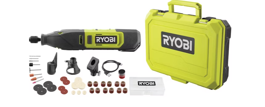 Akumuliatorinis tiesinis šlifuoklis RYOBI RRT12-120BA3/35, 12 V,2x 2,0 Ah + priedai - 1