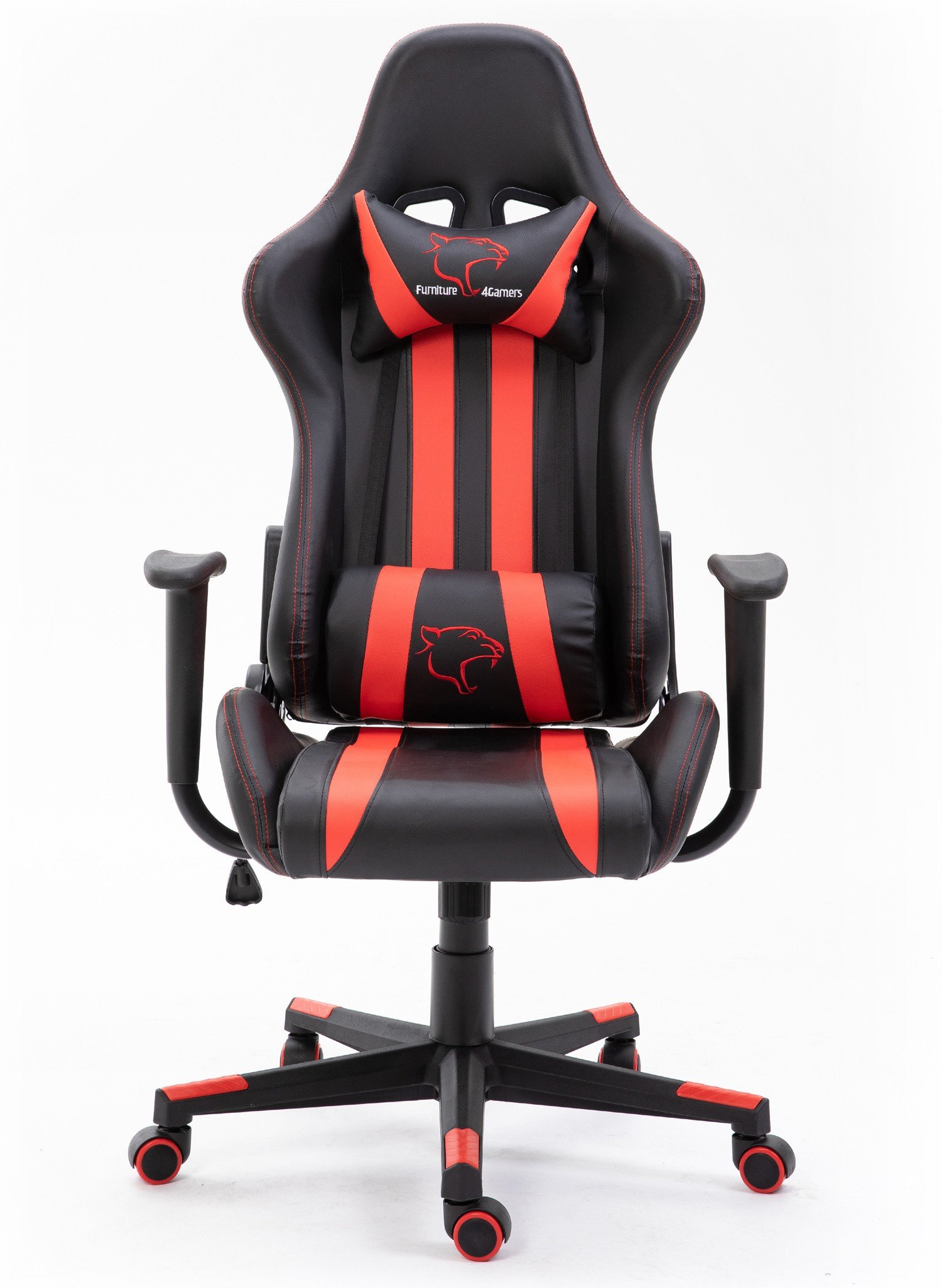 Žaidimų kėdė F4G FG33, juoda / raudona - 1