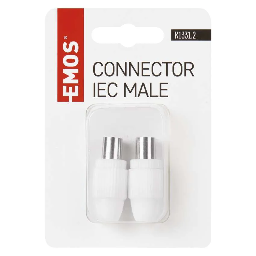 IEC kištukinė antenos jungtis, įsukama, tiesi, 2 vnt. - 3