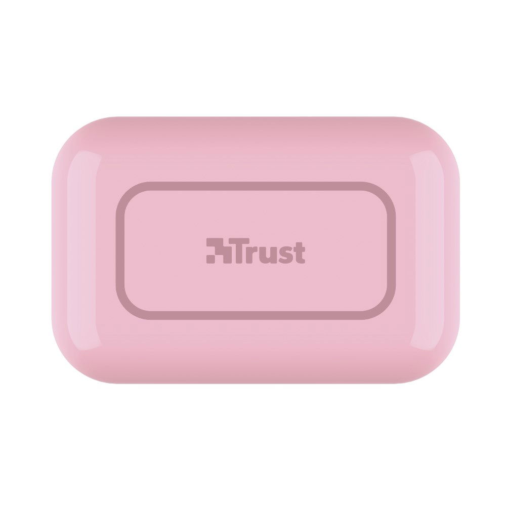 Belaidės ausinės Trust Primo Touch, rožinė - 3