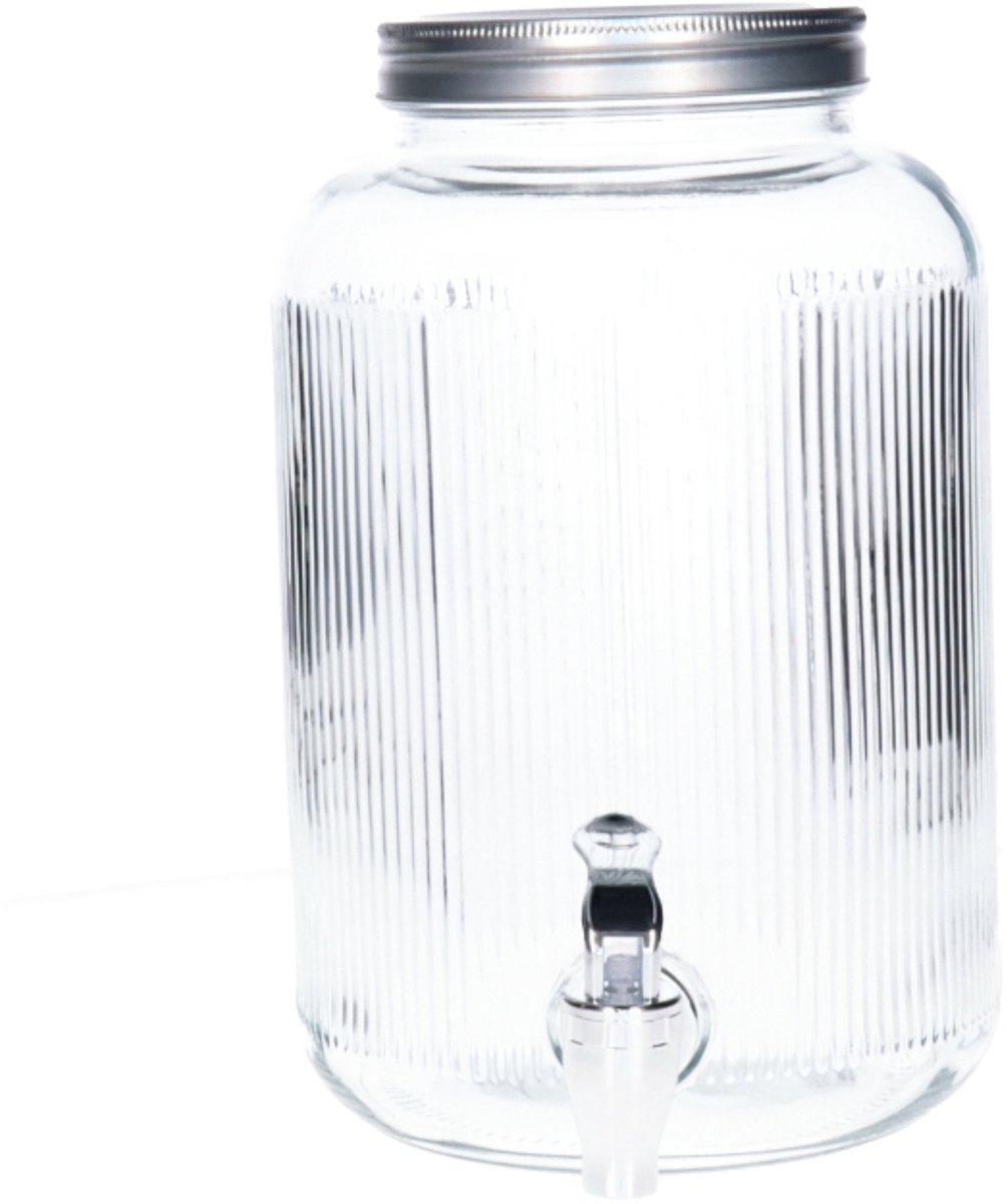 Stiklinis indas su kraneliu, 4 l-1