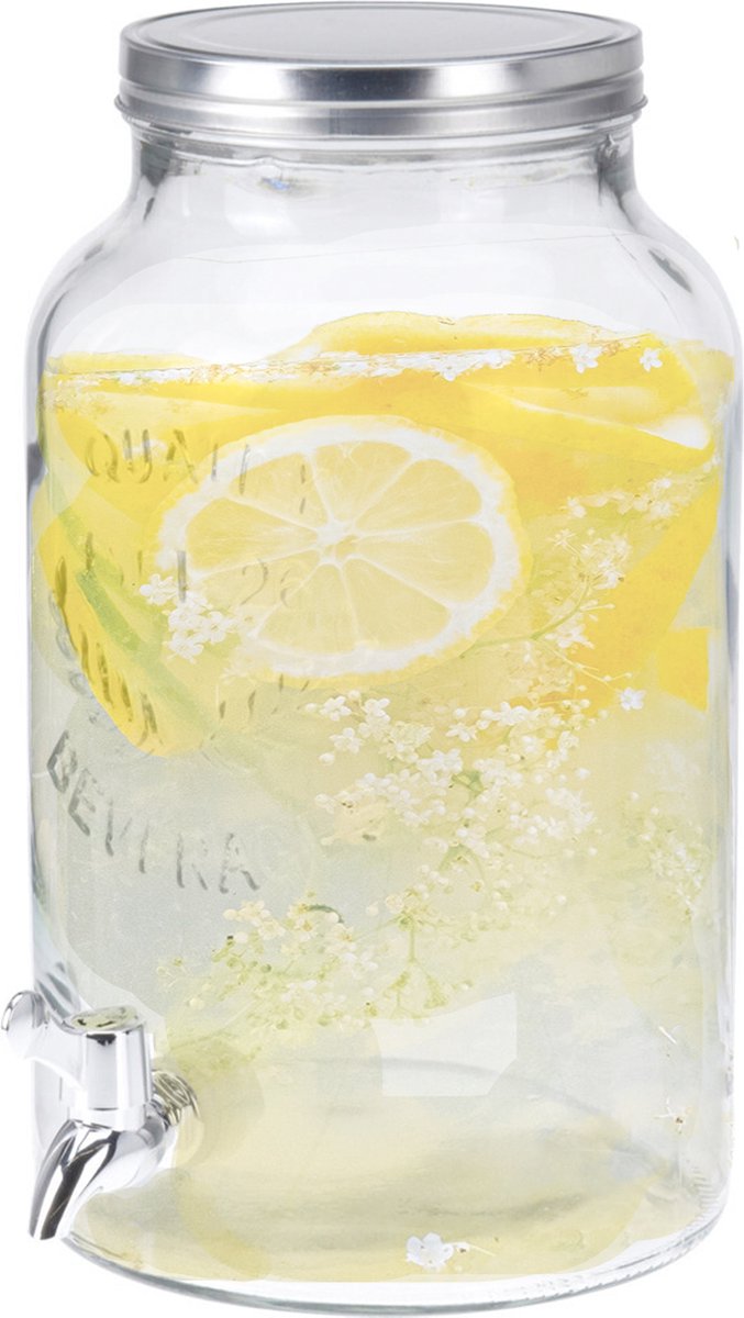 Stiklinis indas su kraneliu, 4 l - 3
