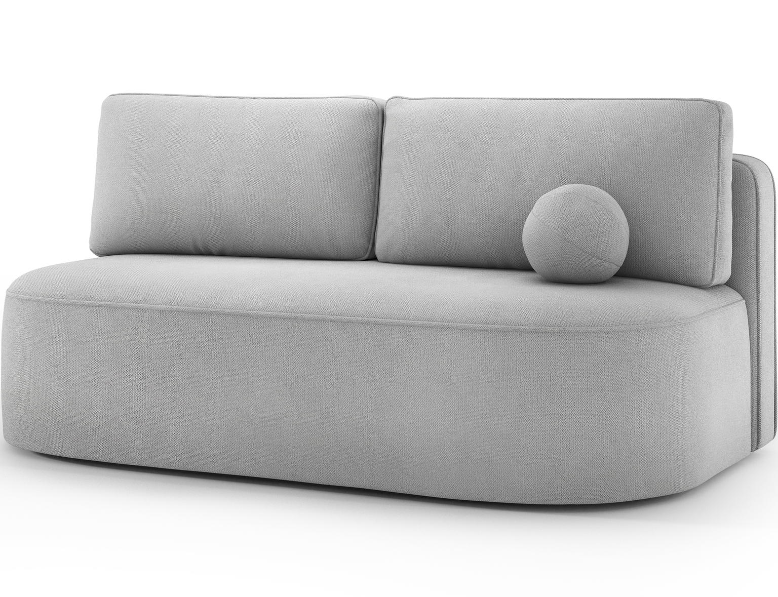 Sofa-lova Lilana Poco 03, šviesiai pilka sp., 193 x 96 cm x 93 cm - 3