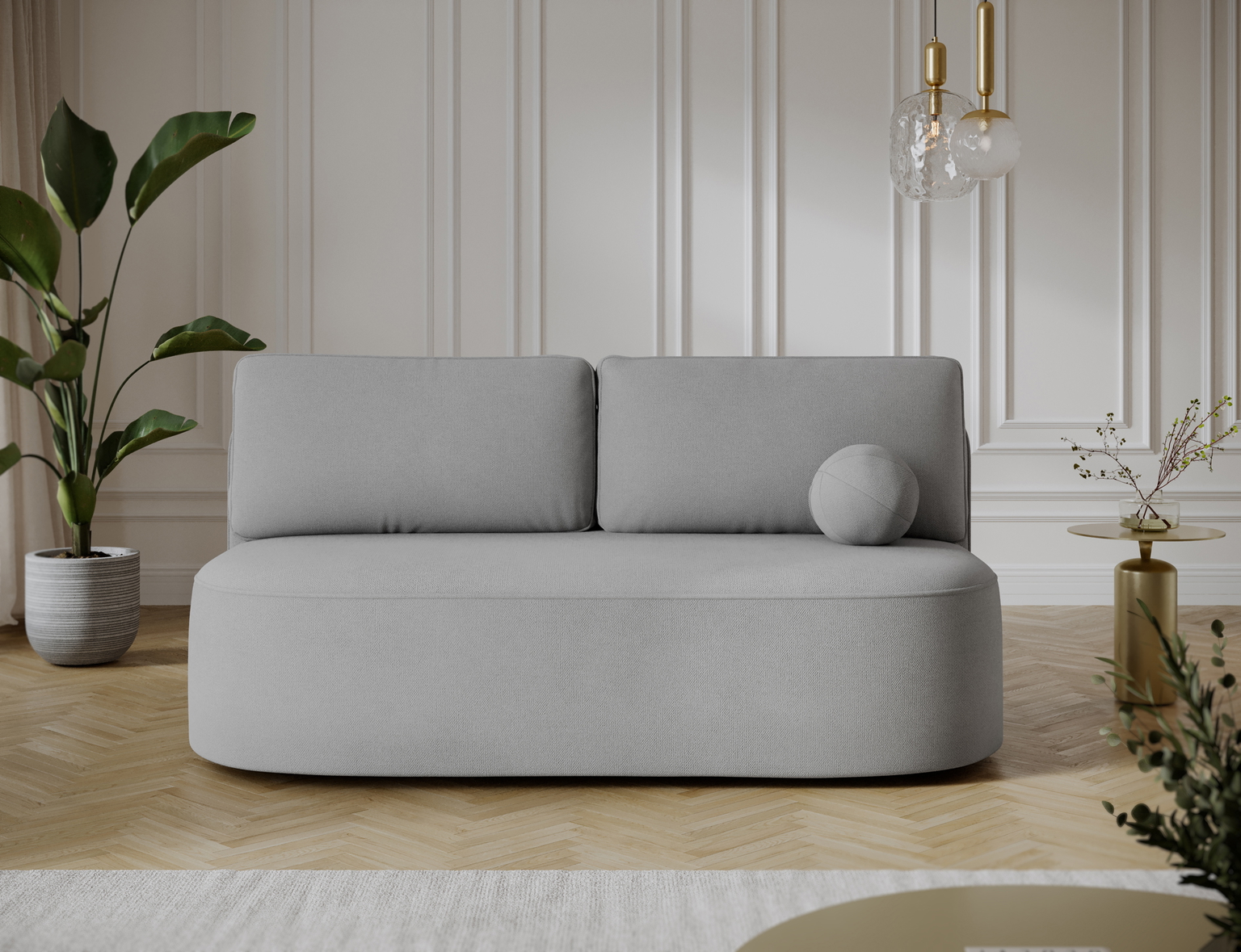 Sofa-lova Lilana Poco 03, šviesiai pilka sp., 193 x 96 cm x 93 cm-1