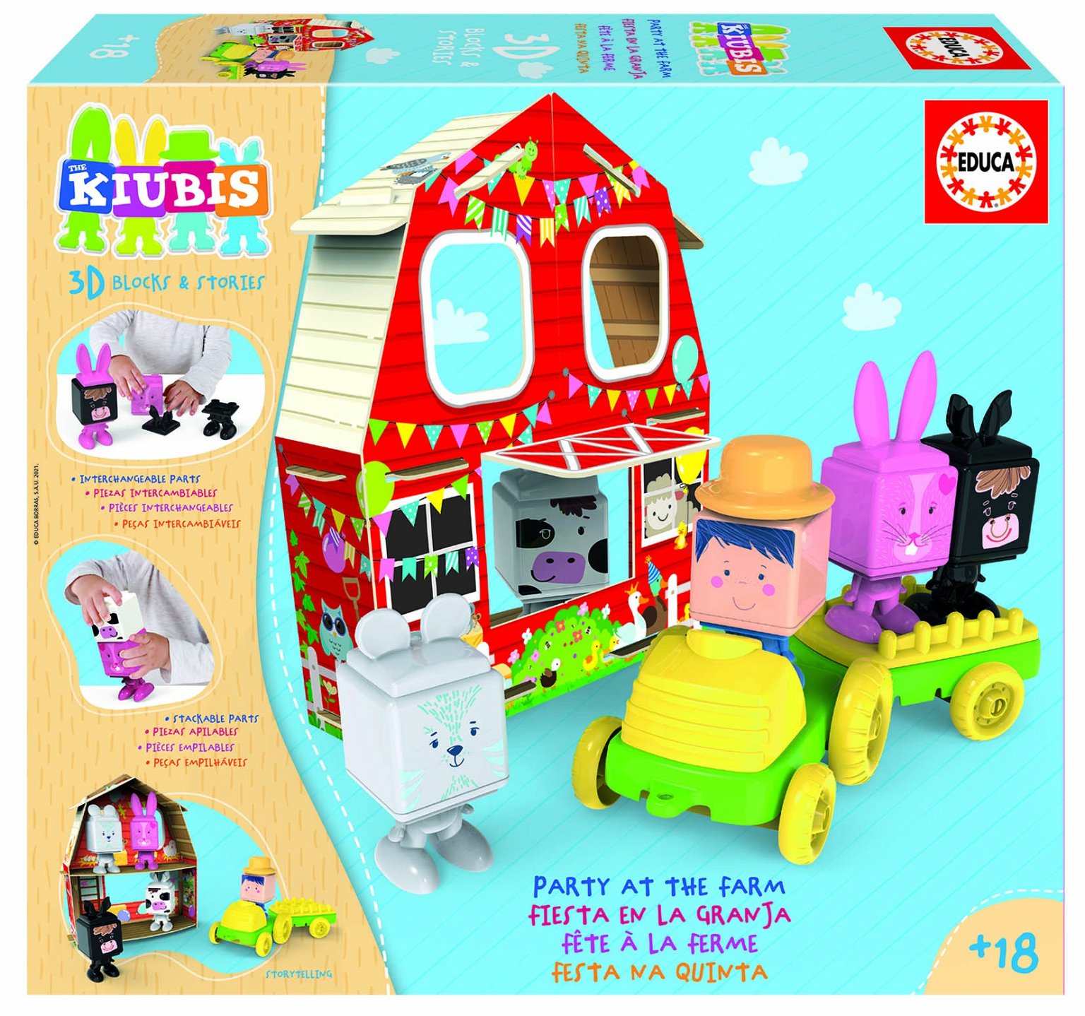 Kūdikių žaidimai 3D THE KUBIS, FARM PARTY, 2-4 metų