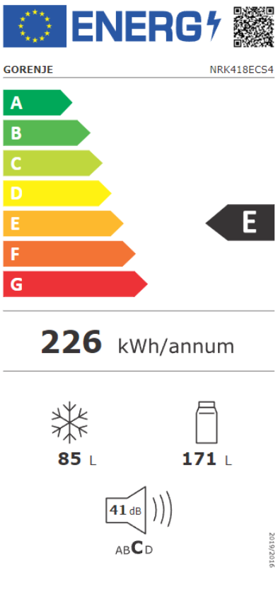 Šaldytuvas Gorenje Essential Line NRK418ECS4 - 5