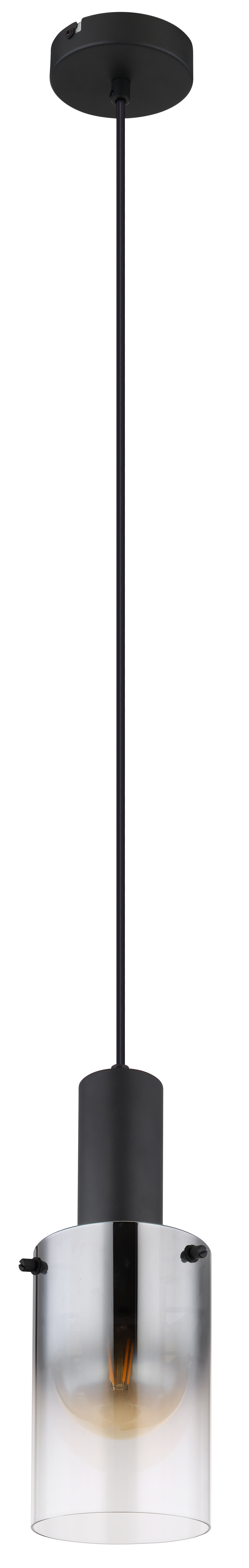 Pakabinamas šviestuvas GLOBO FLORENTINA, 1xE27,40W,230V, metalinis, juodos sp, ø12,5x150cm-1