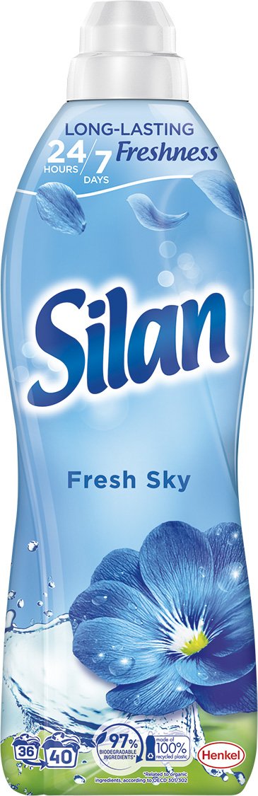 Skalbinių minkštiklis SILAN Fresh Sky, 880 ml, 40 skalbimų