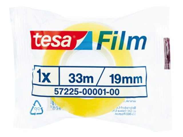 Lipni juostelė TESA FILM, skaidri, 19 mm x 33 m-0