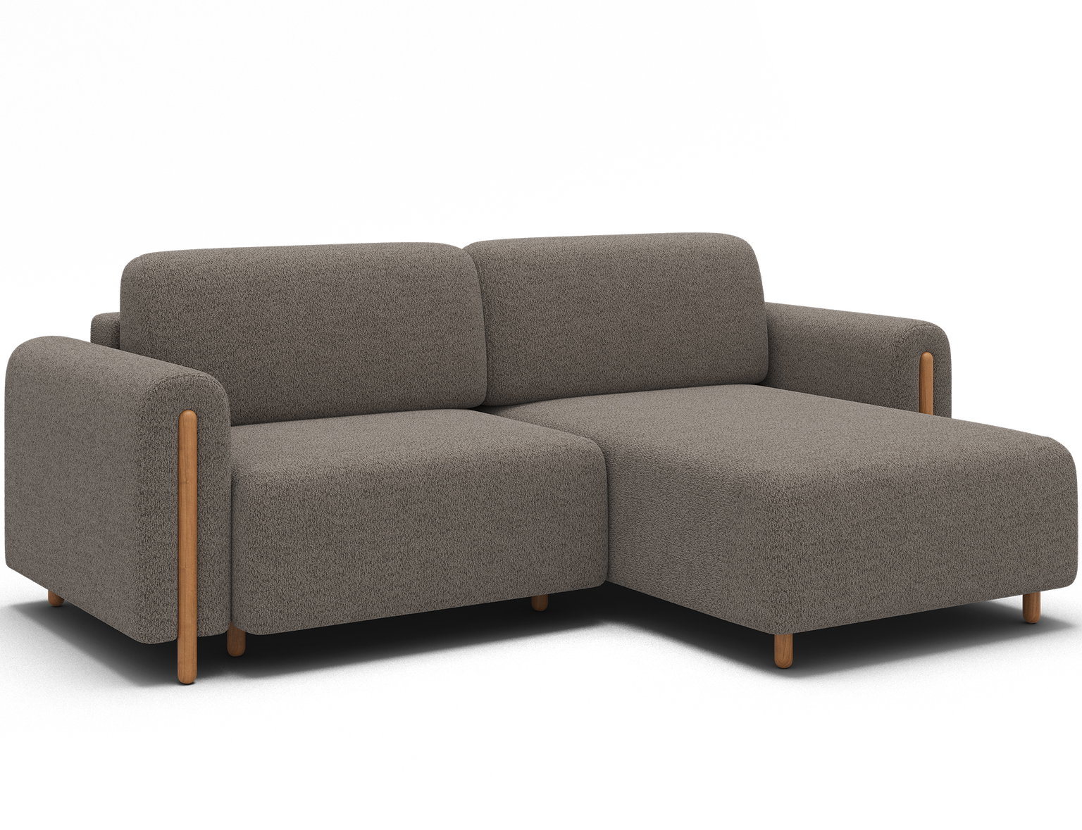 Kampinė sofa Acossta, tamsiai pilka sp., dešininė, 154 x 244 cm x 95 cm - 3